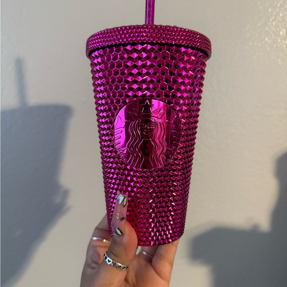 Starbucks Fuchsia Studded Tumbler